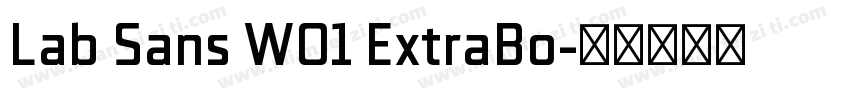 Lab Sans W01 ExtraBo字体转换
